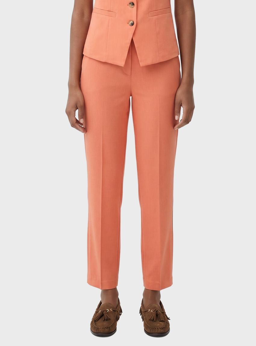 Vero Moda Kandra Low Waist Straight Pants - Light Coral