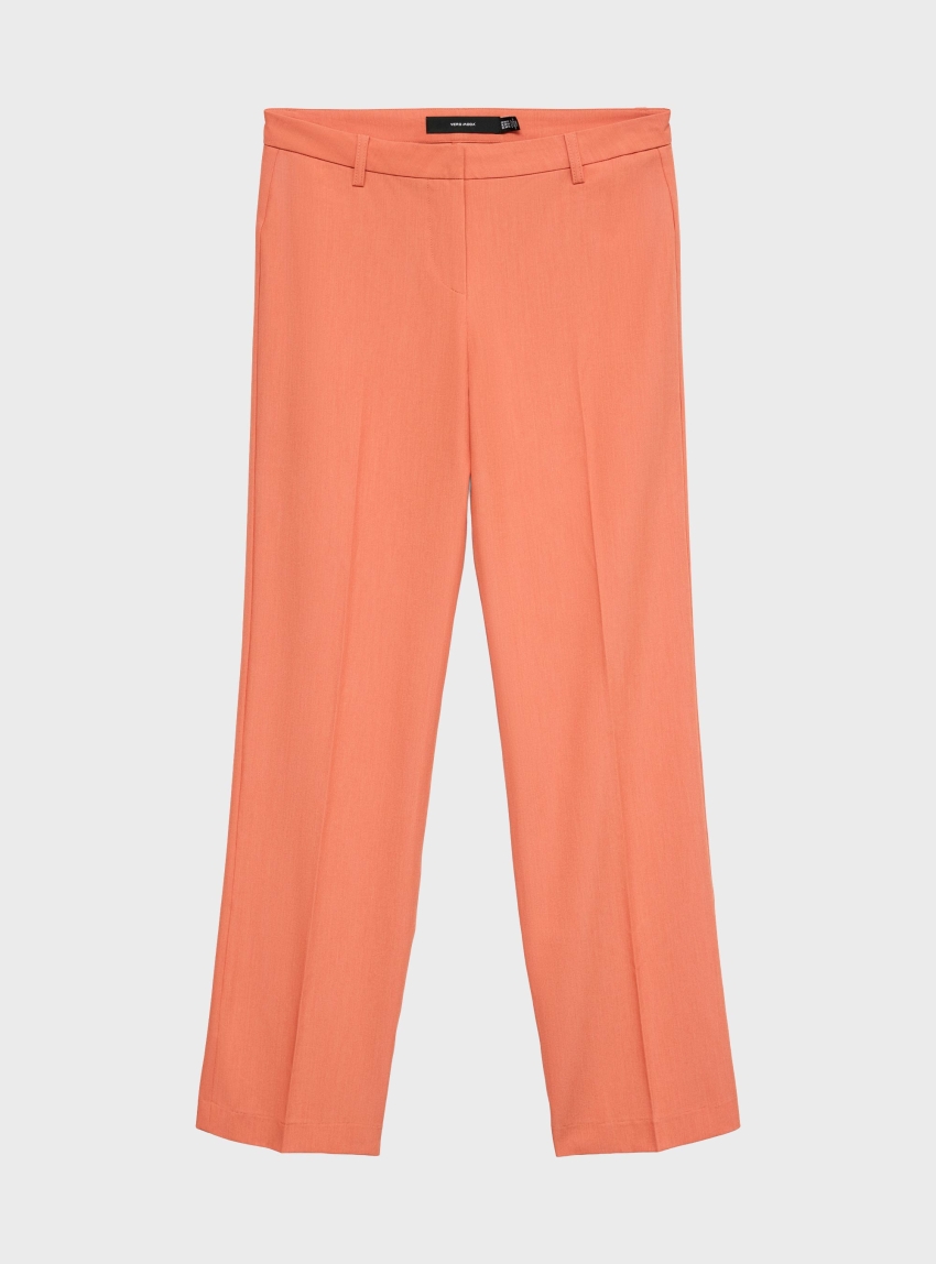 Vero Moda Kandra Low Waist Straight Pants - Light Coral
