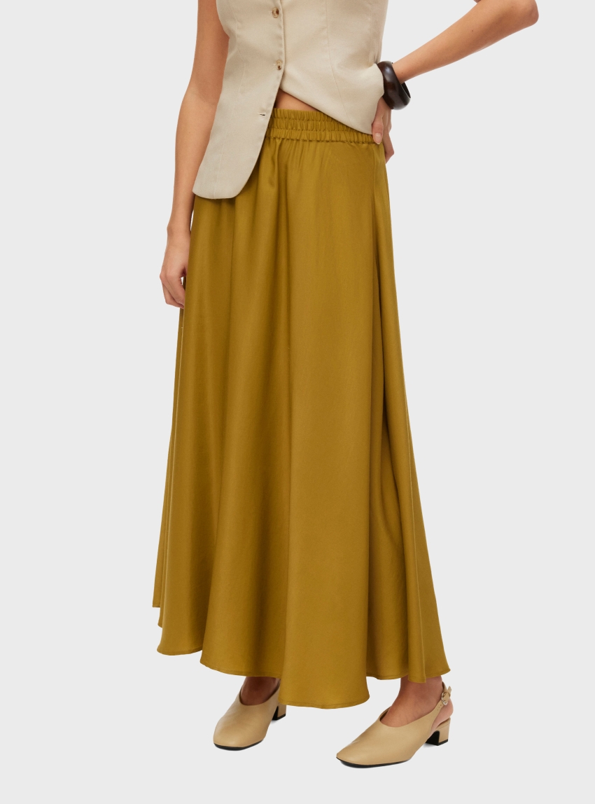 Vero Moda Mira Ankle Skirt - Ochre