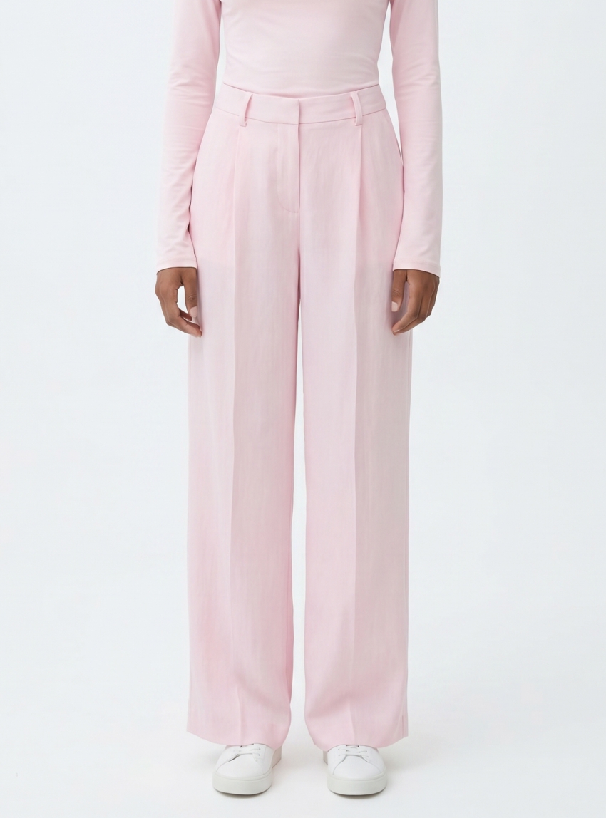 JJXX Emma Liv High Waist Pants - Pink