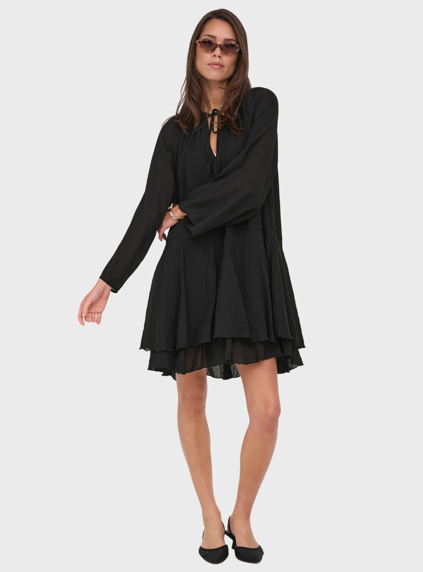 Jdy Harper Frill Dress - Black