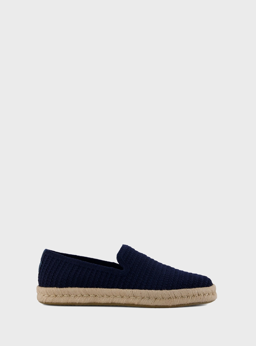 Toms Santiago Navy Engineered Matte Mesh Espadrilles - Navy