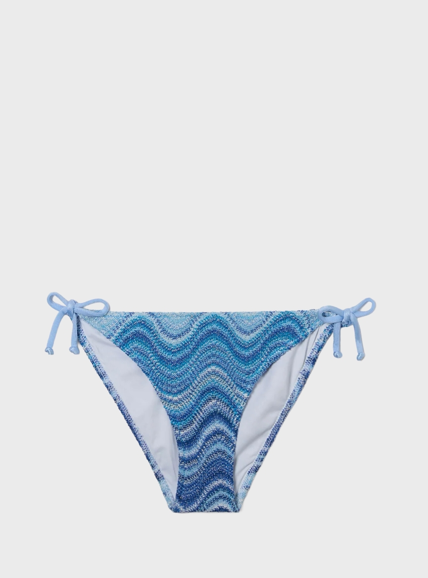 MC2 Saint Barth MARIELLE-CHEEKY BOTTOM WITH SELF- TIE FASTENINGS - Blue