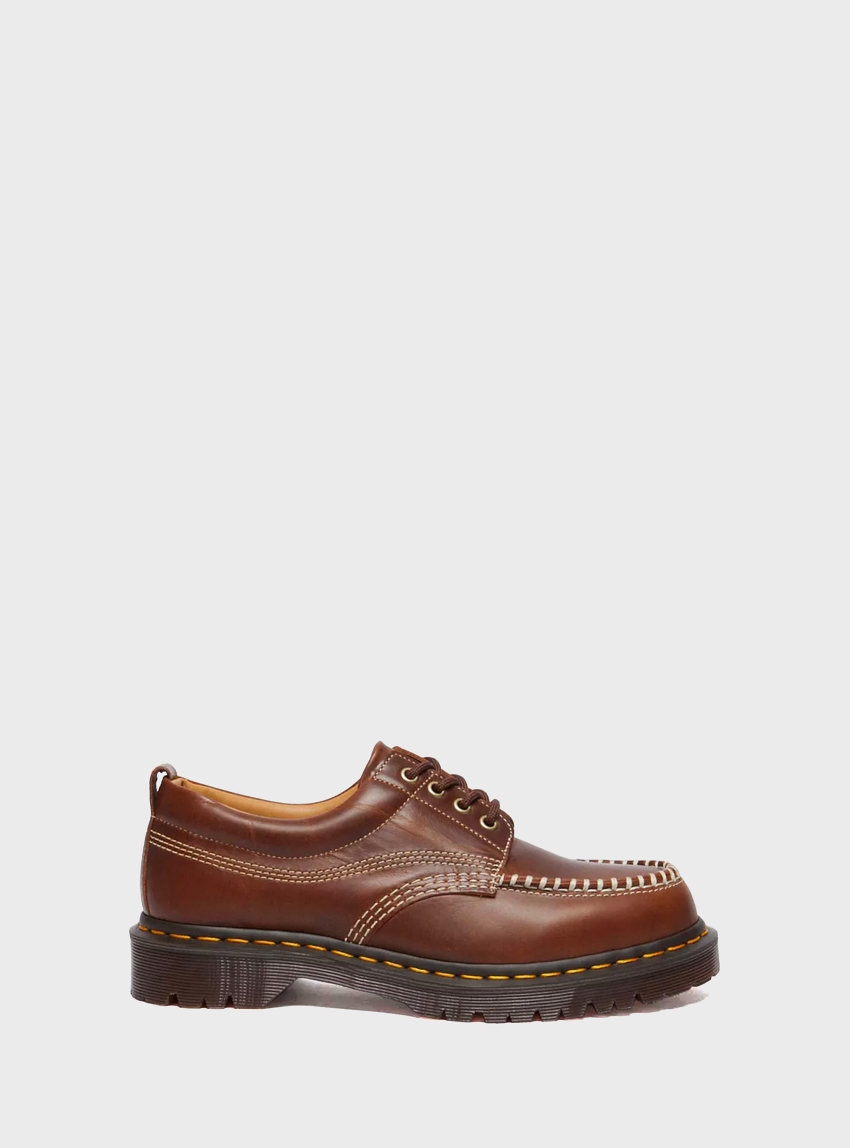 Dr Martens Lowell 4 Eye Shoes - Rust Brown