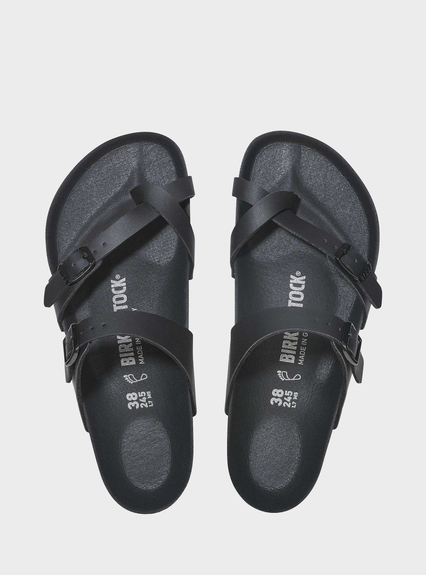 Birkenstock Mayari Birko-Flor Regular Fit Sandals - Black