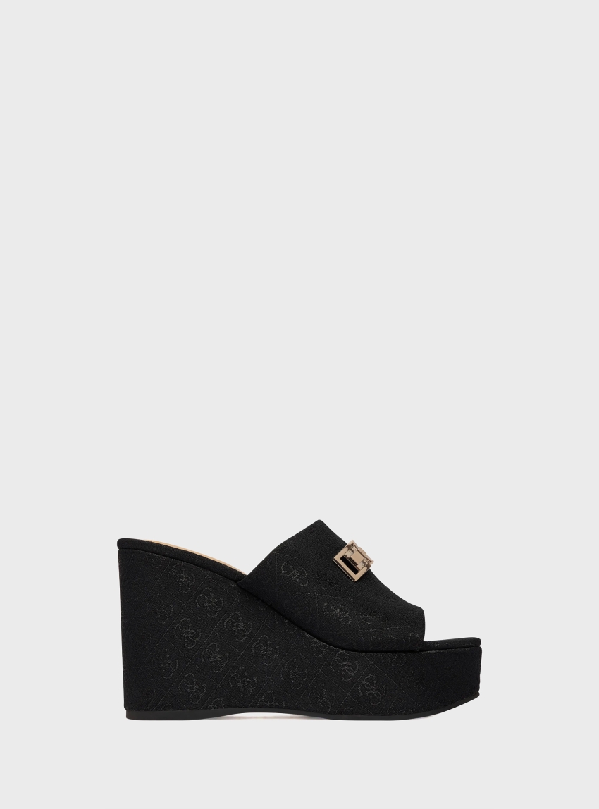 Guess Evenza G Logo Wedge - Black