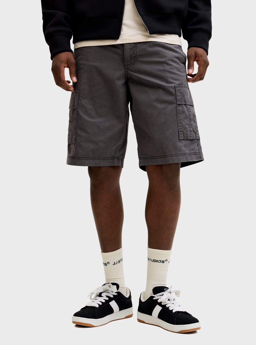 Jack & Jones Cole Matty Cargo Shorts - Dark Grey