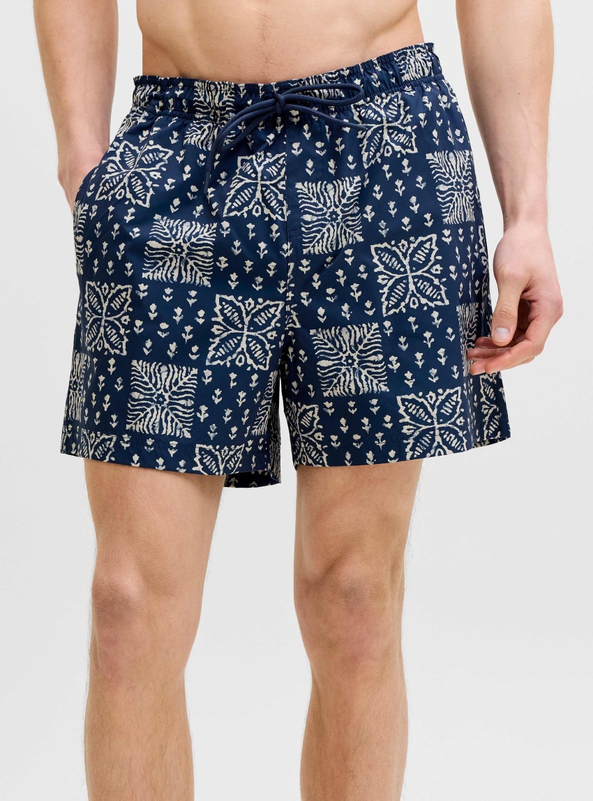 Jack & Jones Maui Shell Swim Shorts - Blue
