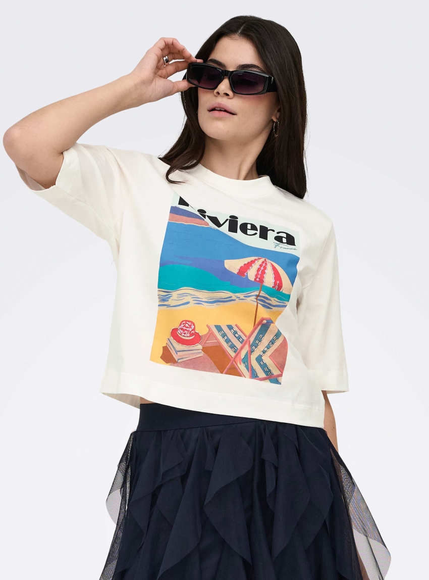 Only Vega New Vibe Tee - Off White