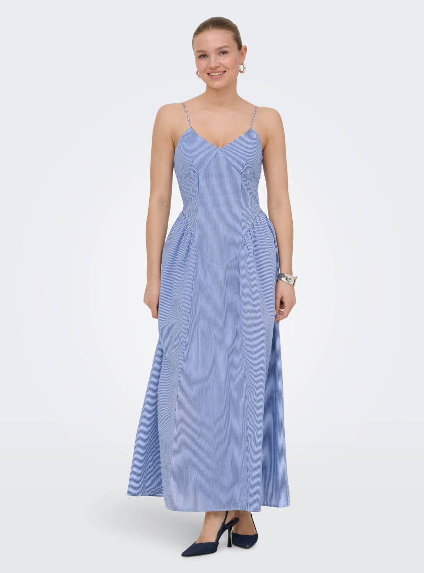 Only Tiari Strap Hip Dress - Light Blue