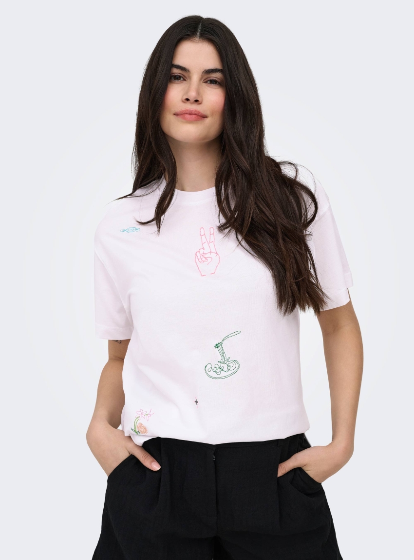 Only Emmina Tee - Off White