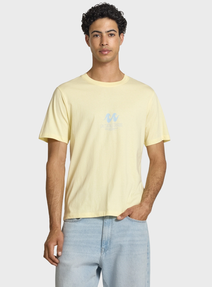 Jack & Jones Hyeres Crew Neck Tee - Yellow
