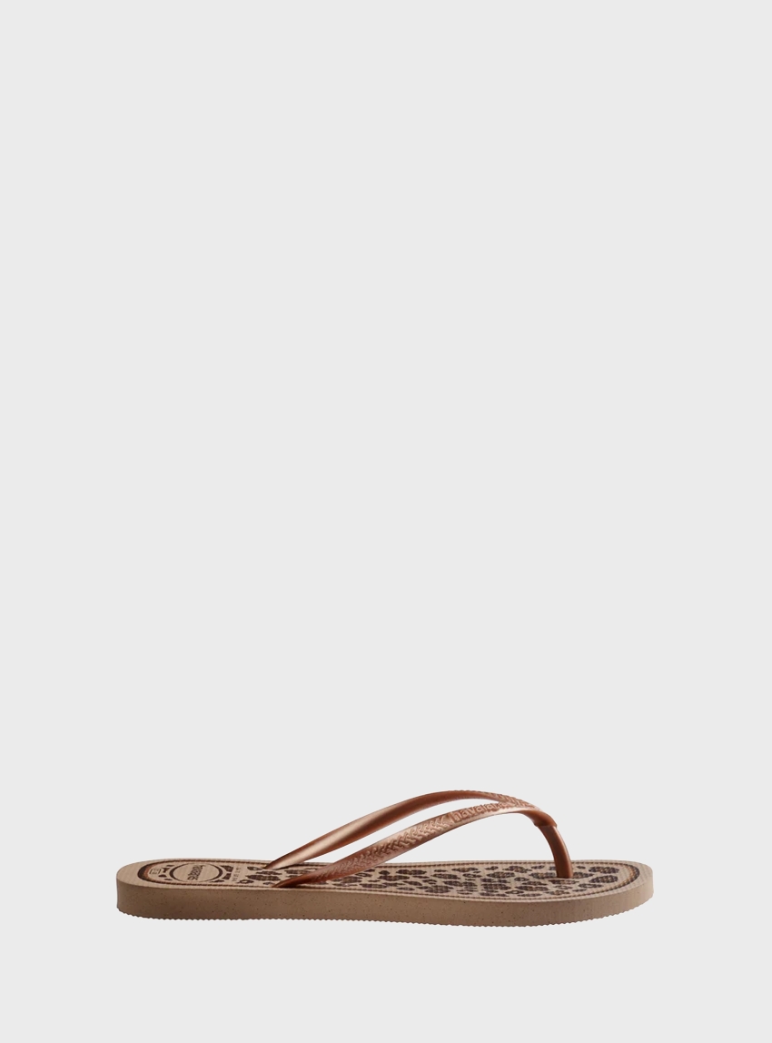 Havaianas Slim Animals Flip Flops - Animal Print