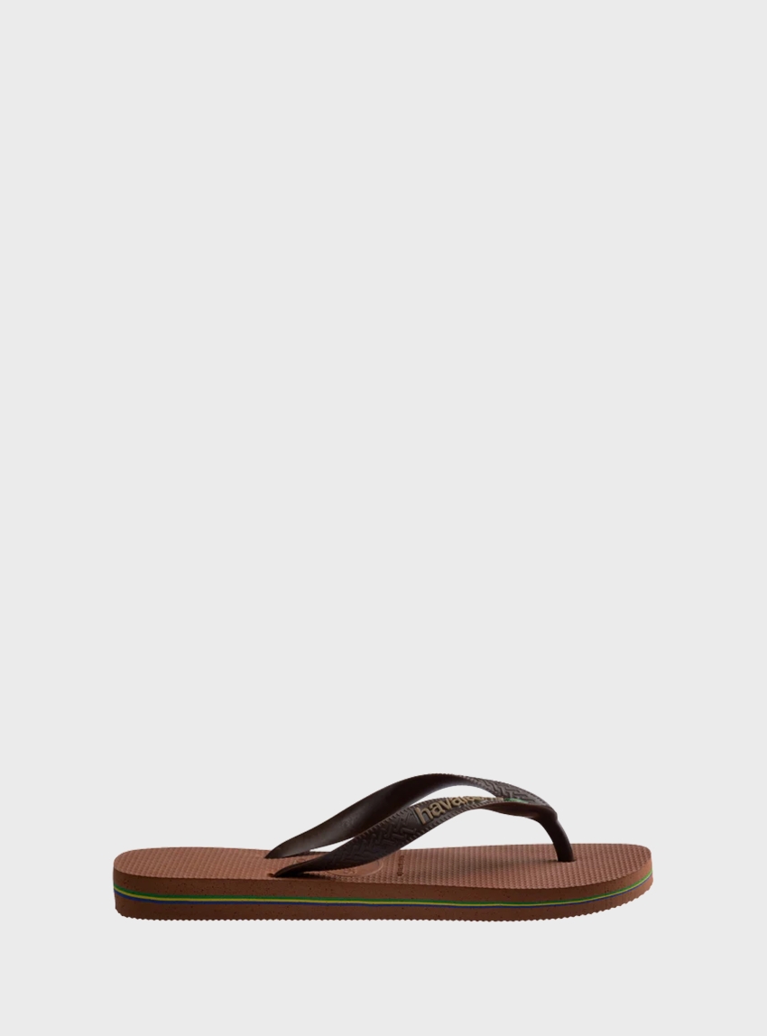 Havaianas Brazil Logo Flip Flops - Brown