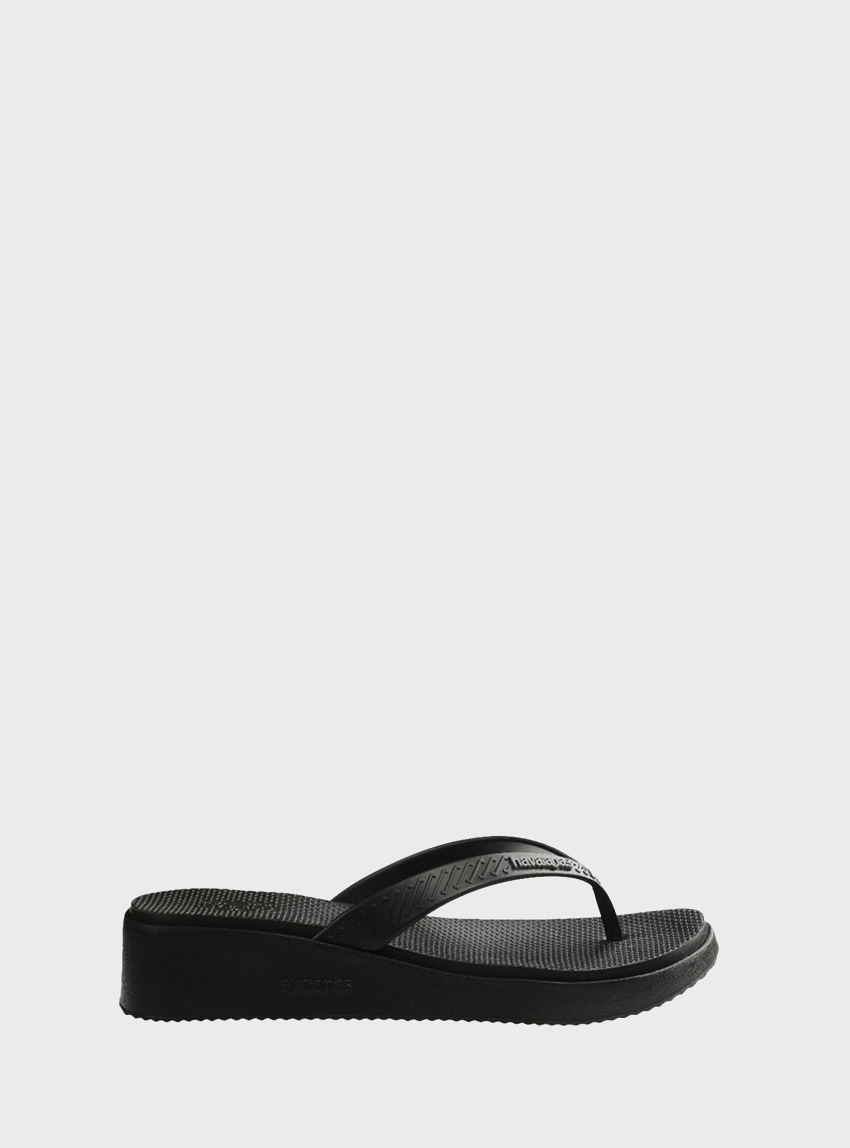 Havaianas High Platform Flip Flops - Black