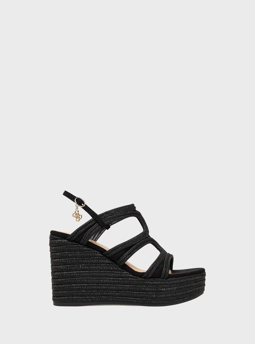 Guess Evenza G Logo Wedges - Black