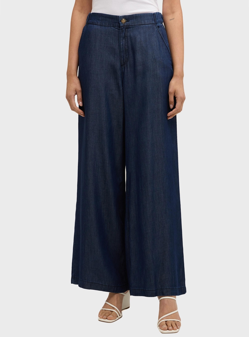 Motivi Palazzo jeans in lyocell denim - Blue