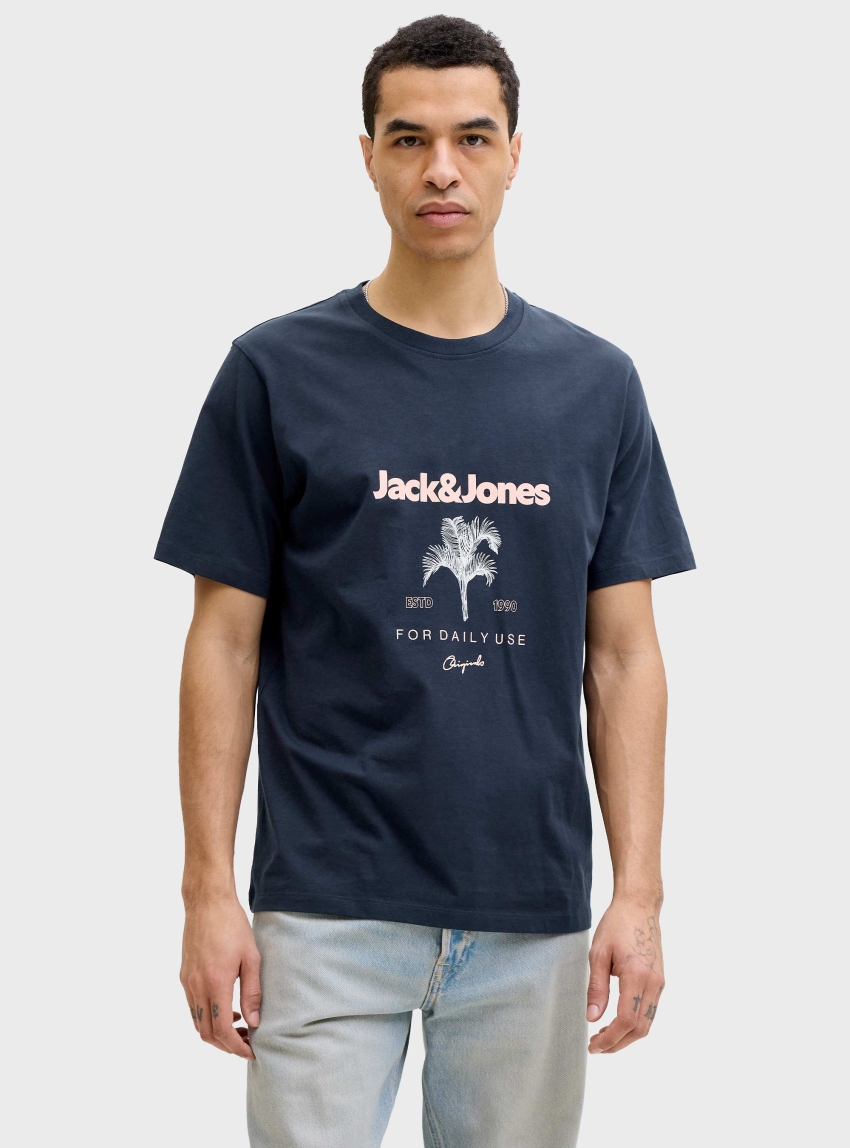Jack & Jones Riviera Crew Neck Tee - Blue