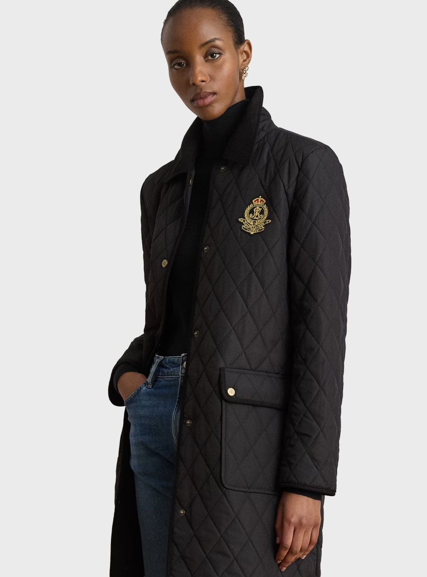 LAUREN Ralph Lauren Quilted Coat - Black