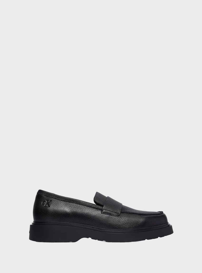 Calvin Klein Leather Loafers - Black