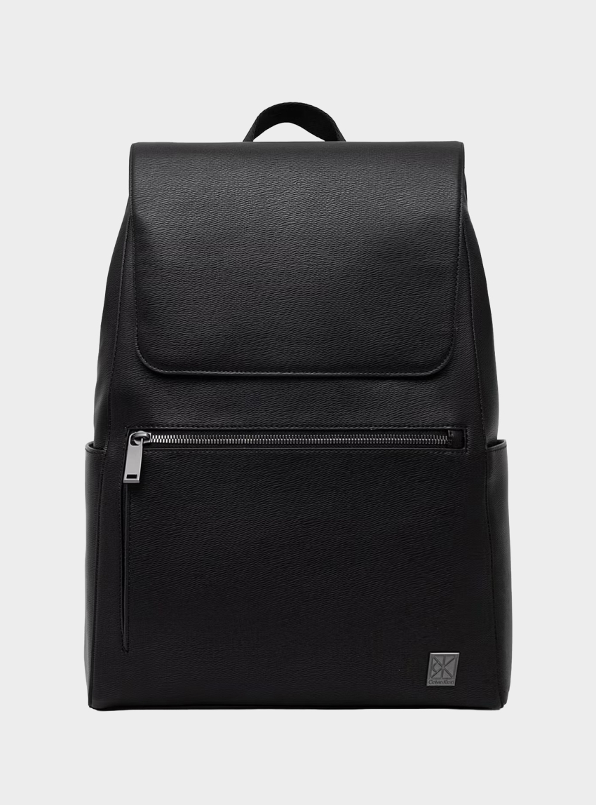 Calvin Klein Flap Backpack - Black