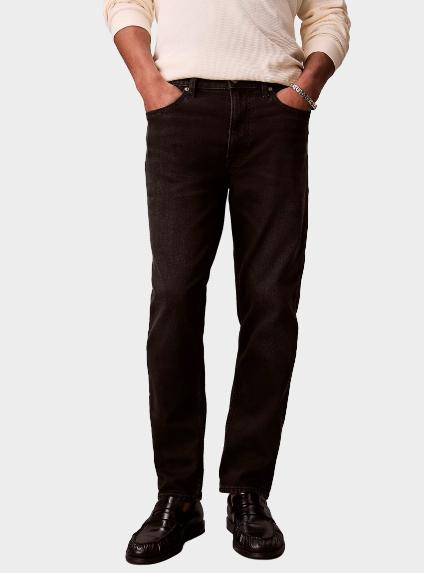 Calvin Klein Classic Tapered Jeans - Black Denim