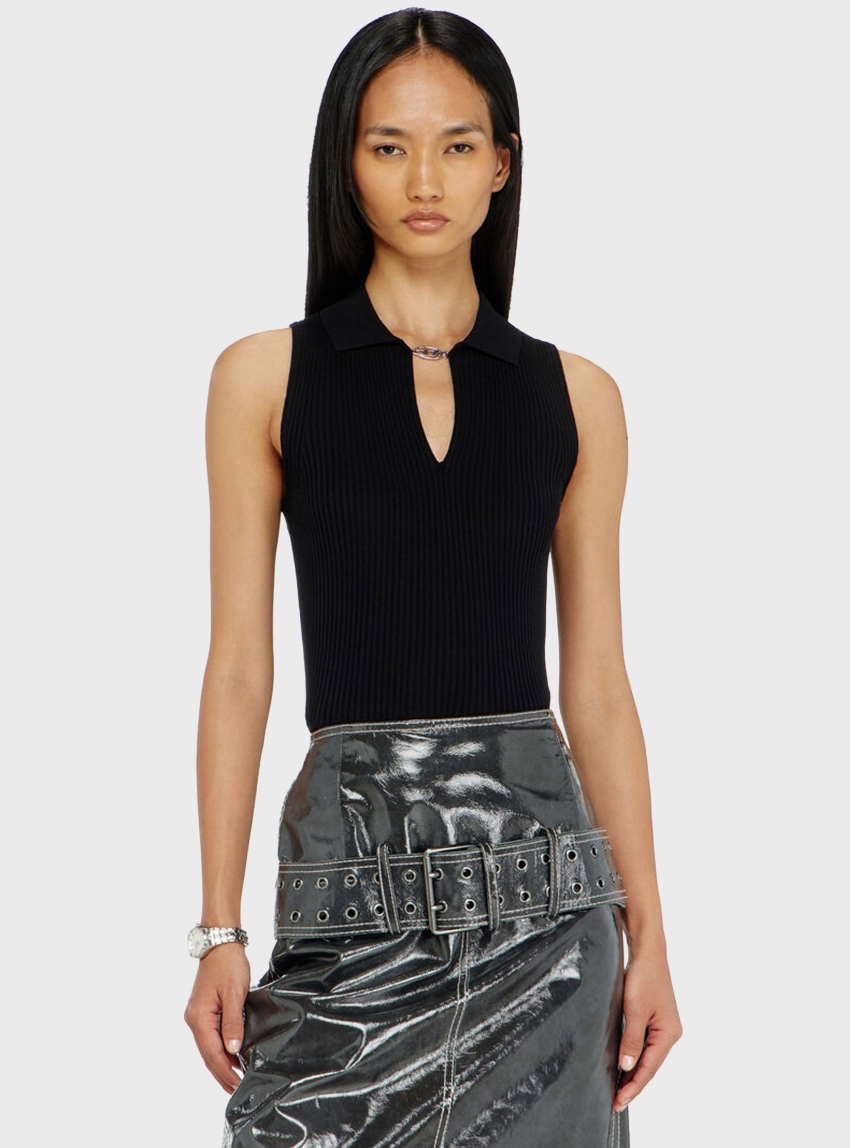 Diesel M-Lilita Tank Top - Black & White