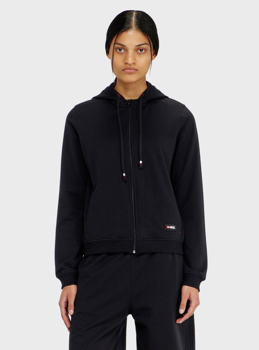 Diesel Harriet-D-Core Zip Hoodie - Black & White