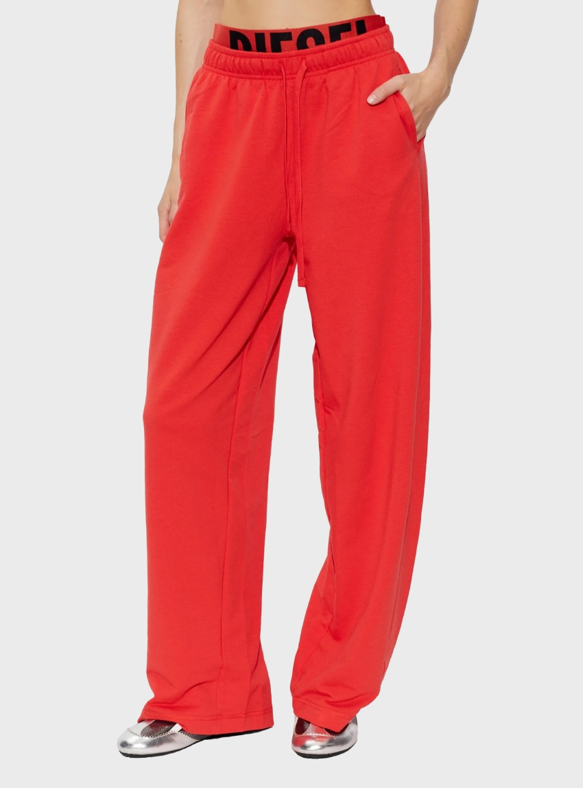 Diesel Leslie-D-Pop Sweat Pants - Red