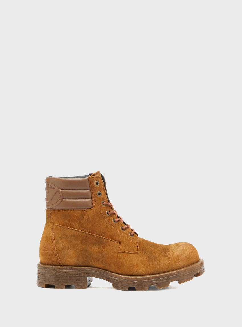 Diesel D-Hammer Lace Up Boots - Rust Brown