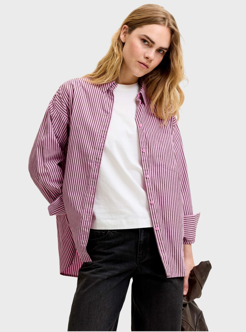 JJXX Jamie Relaxed Poplin Shirt - Orchid