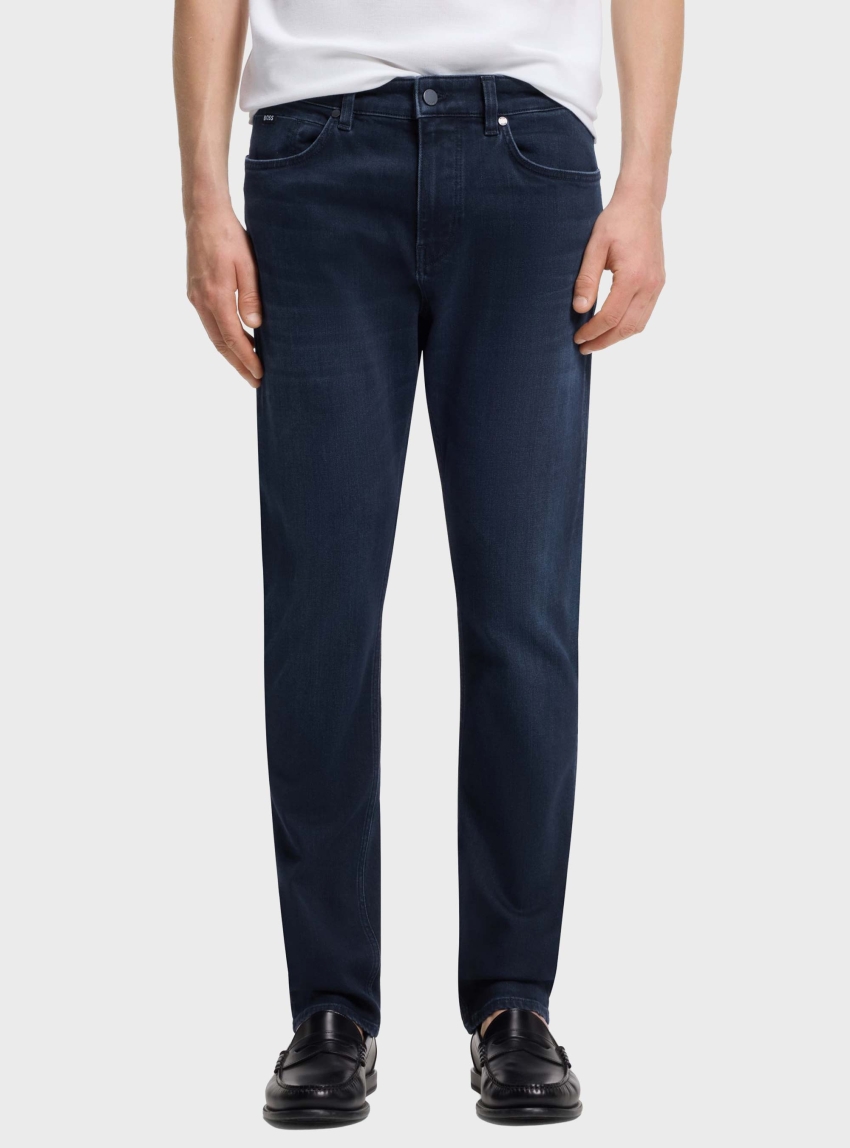 BOSS Slim-Fit Jeans In Stretch Cotton Blend  P-Delaware - Dark Aged Denim