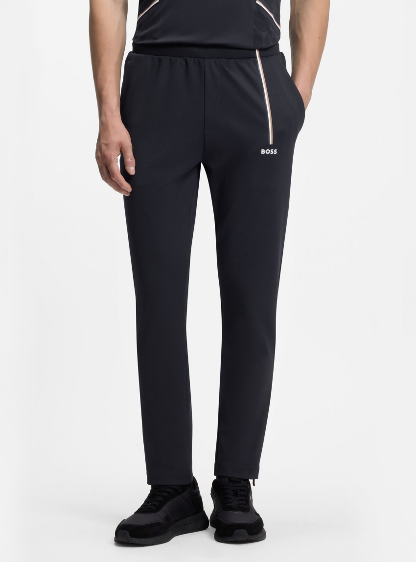 BOSS Active Tracksuit Bottoms In Thermoregulating Stretch Gabardine  JT_TOC Game - Dark Blue