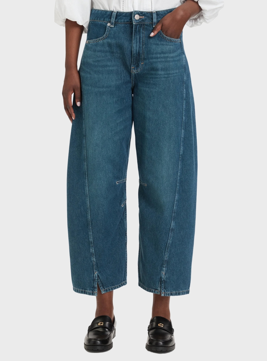 BOSS High-Rise Jeans In Relaxed Fit  C_DIANA HR C - Dark Aged Denim
