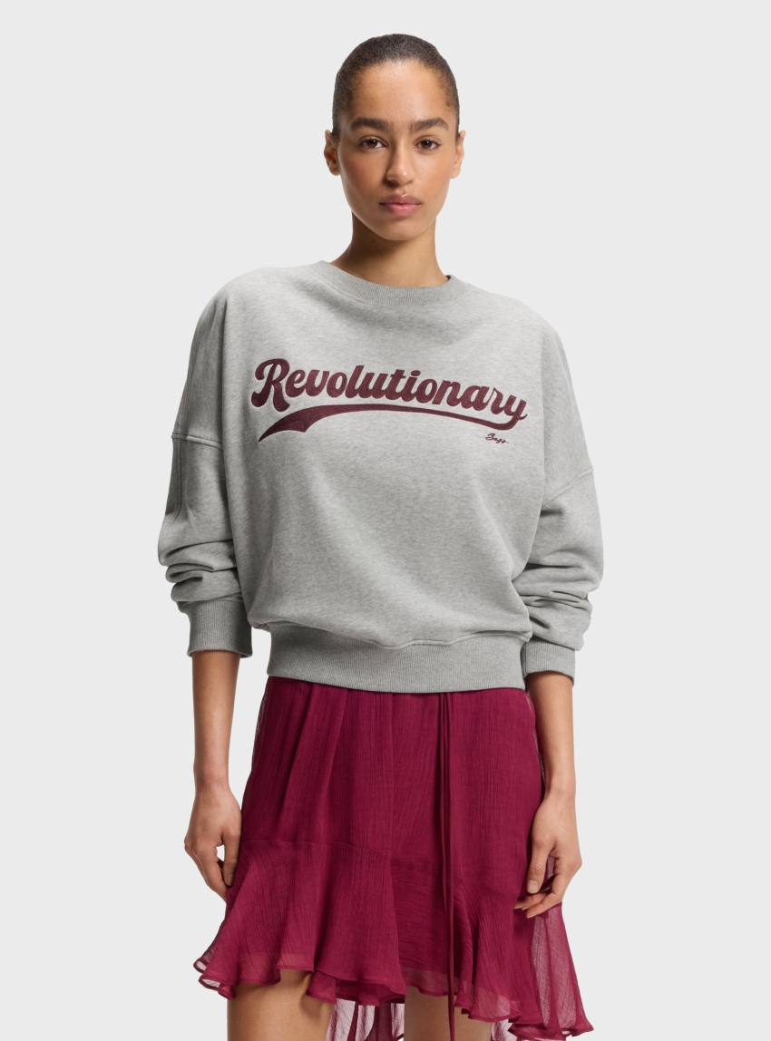 BOSS Sweatshirt C_Ever_5 - Grey Melange