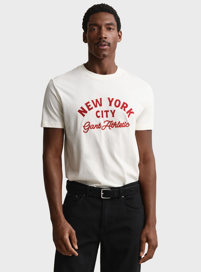 Gant Graphic T-Shirt - Cream