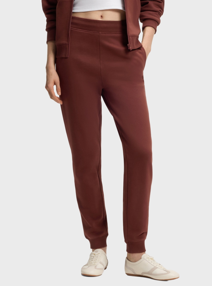 HUGO Cotton-Terry Sweatpants With Embroidered Logo Nelfinia - Brown
