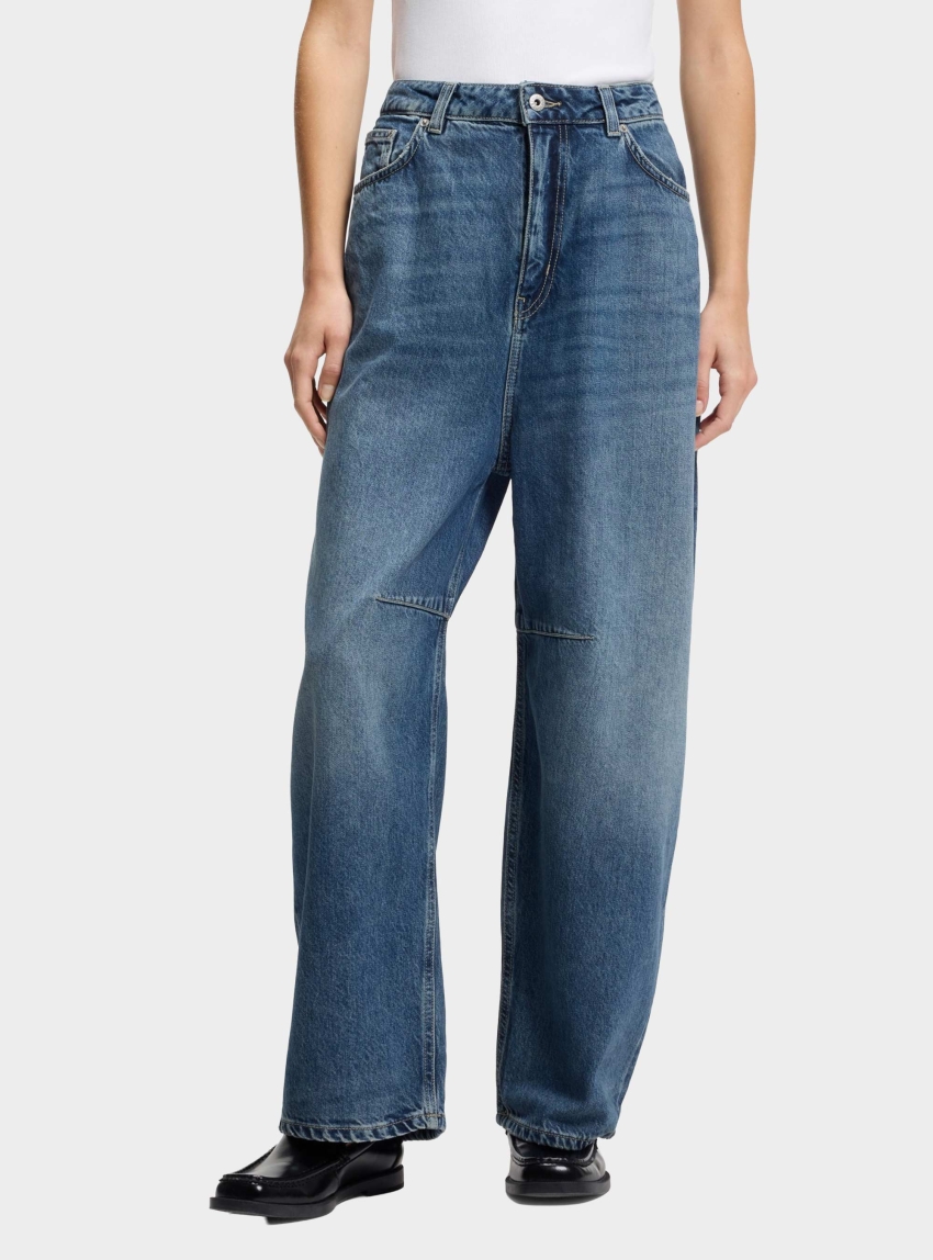 HUGO Barrel Wide-Leg Jeans Glide_1_B - Dark Aged Denim