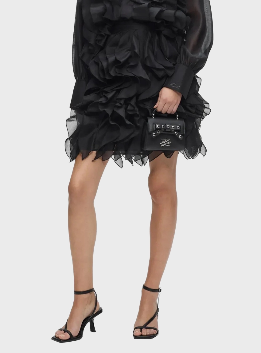 Karl Lagerfeld Ruffle Skirt - Black