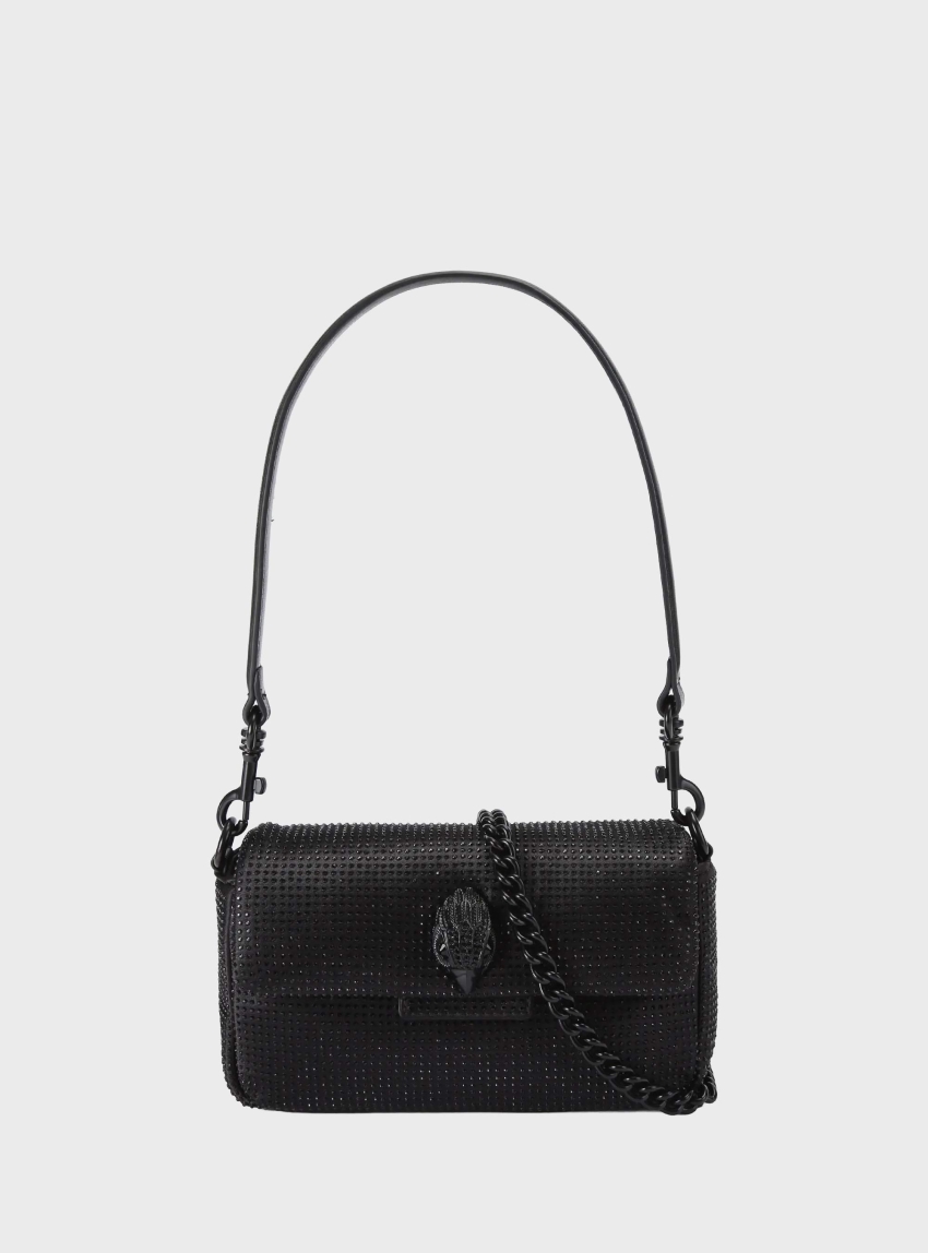 Kurt Geiger Mini Fabric Drench Oxford Bag - Black