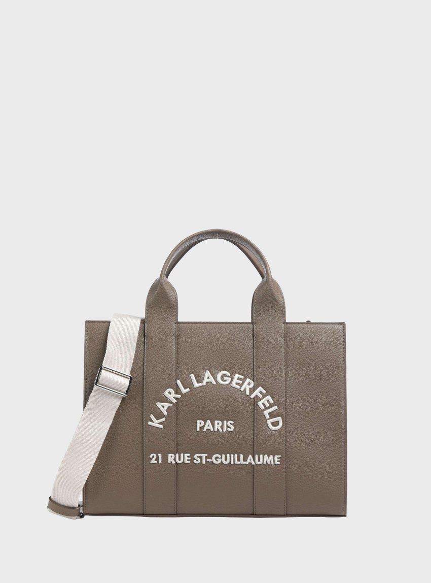 Karl Lagerfeld Rue St-Guillaume Medium Tote Bag - Taupe