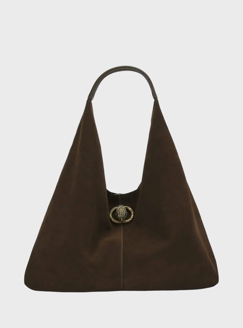 Kurt Geiger Large Chelsea Slouch Hobo Bag - Dark Brown