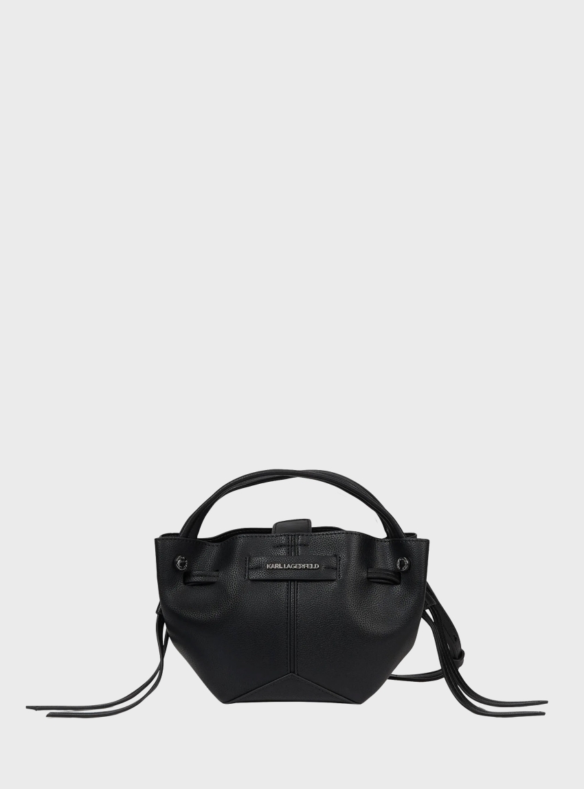 Karl Lagerfeld K/Pierced Mini Bucket Bag - Black
