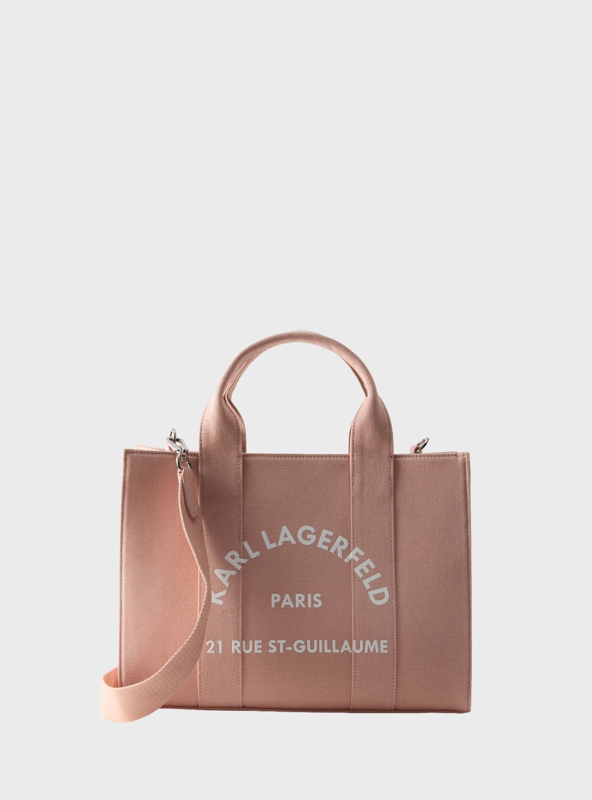 Karl Lagerfeld Rue St-Guillaume Medium Square Tote Bag - Pink
