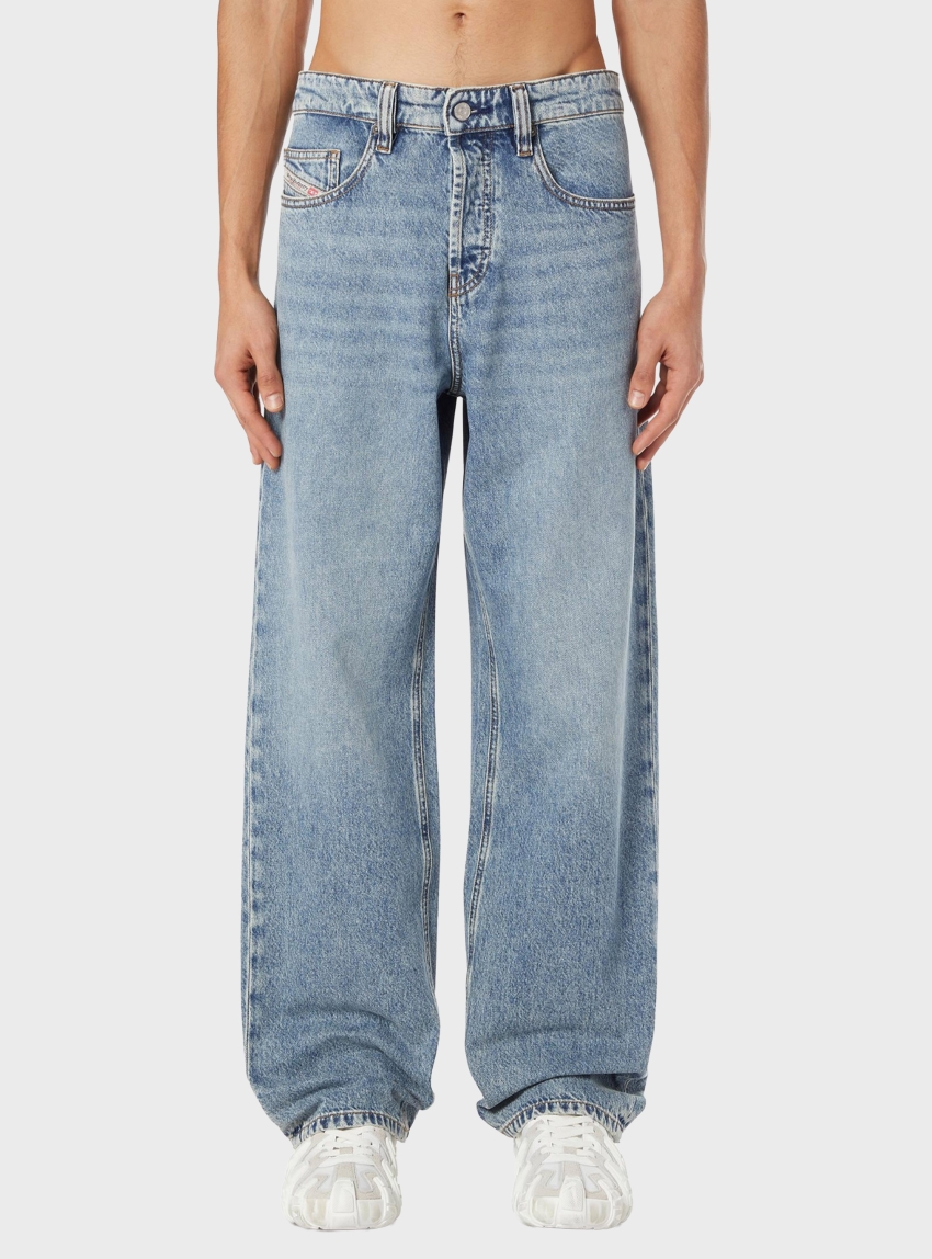 Diesel Relaxed Jeans Low Waist 2001 D-Macro - Light Aged Denim