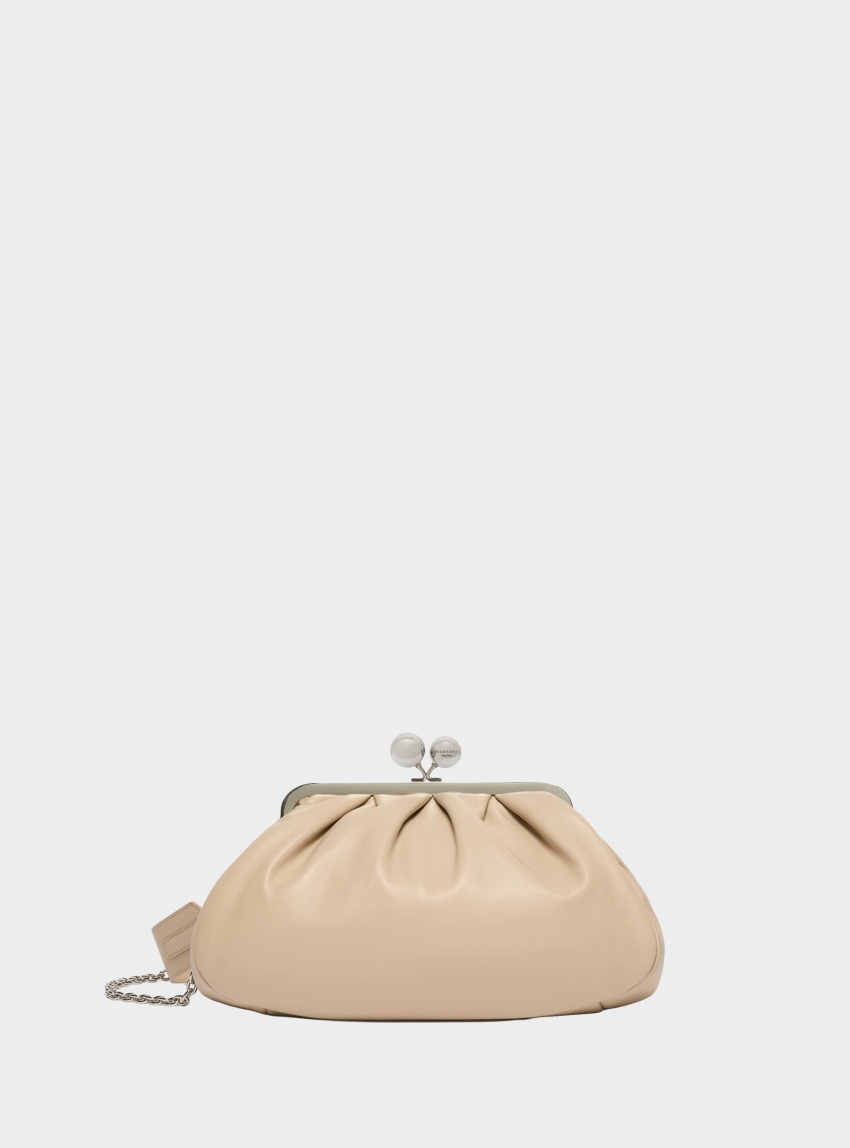 Weekend Max Mara Medium sheepskin Pasticcino Bag - Natural