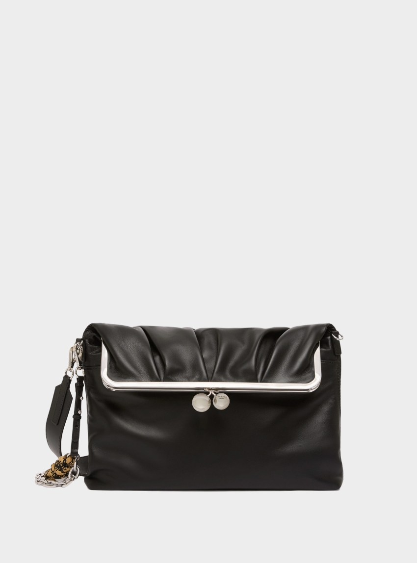 Weekend Max Mara Clutch-style sheepskin Pasticcino Bag - Black