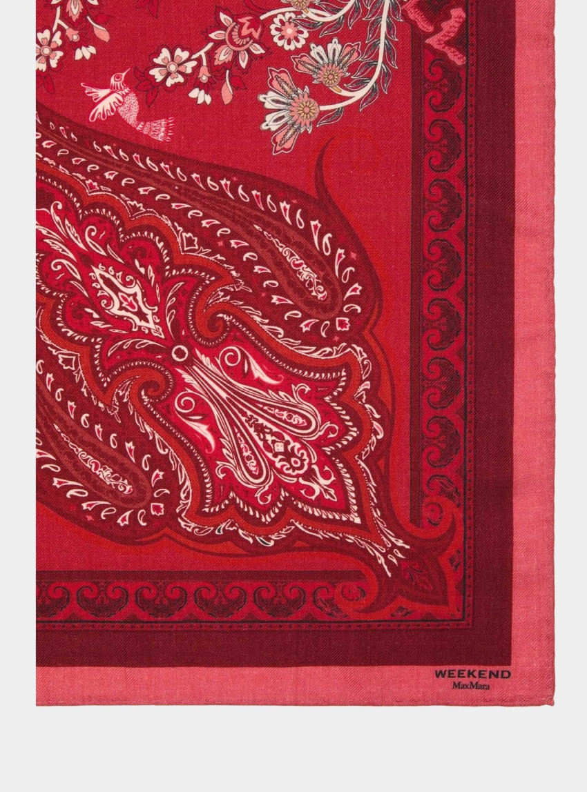 Weekend Max Mara Wool, cashmere and silk scarf - Red