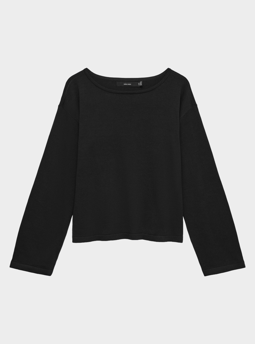 Vero Moda Noma Boatneck Pullover - Black