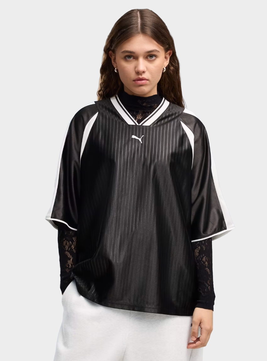 PUMA T7 Oversized Football Jersey - Black